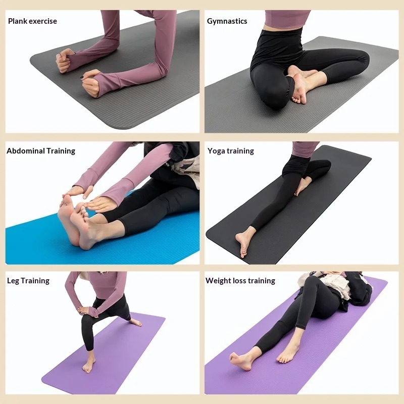Pilates Yoga En Casa - Tapete de Yoga Extra Grueso Antideslizante,