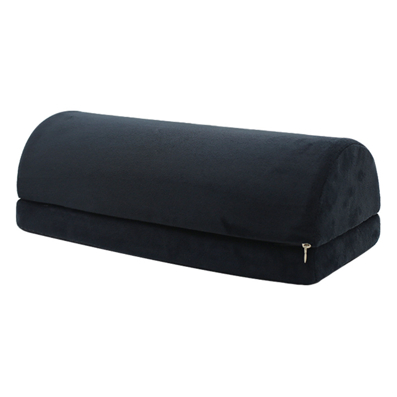 Bolster Cushion Round - Almohada de media luna para piernas,