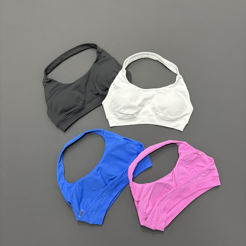 Pilates Yoga Wrap Top - HISTELLO Sujetador deportivo sin costuras con