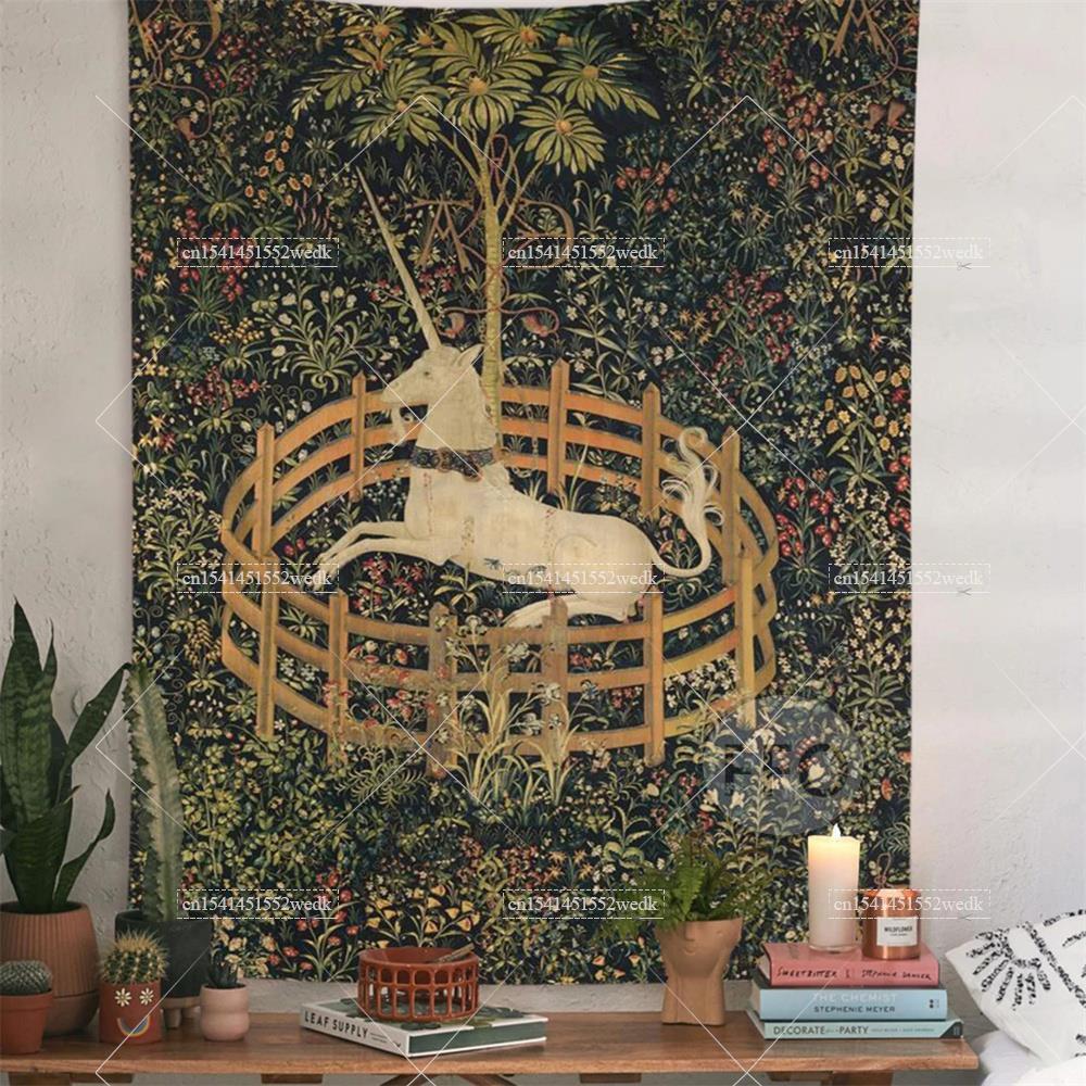 Mat Pilates Yoga - Tapiz de pared de Unicornio en