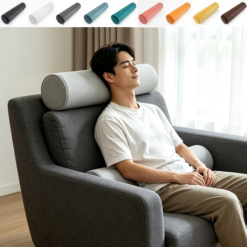 Bolster Cushion Round - Almohada cilíndrica grande multiusos para el