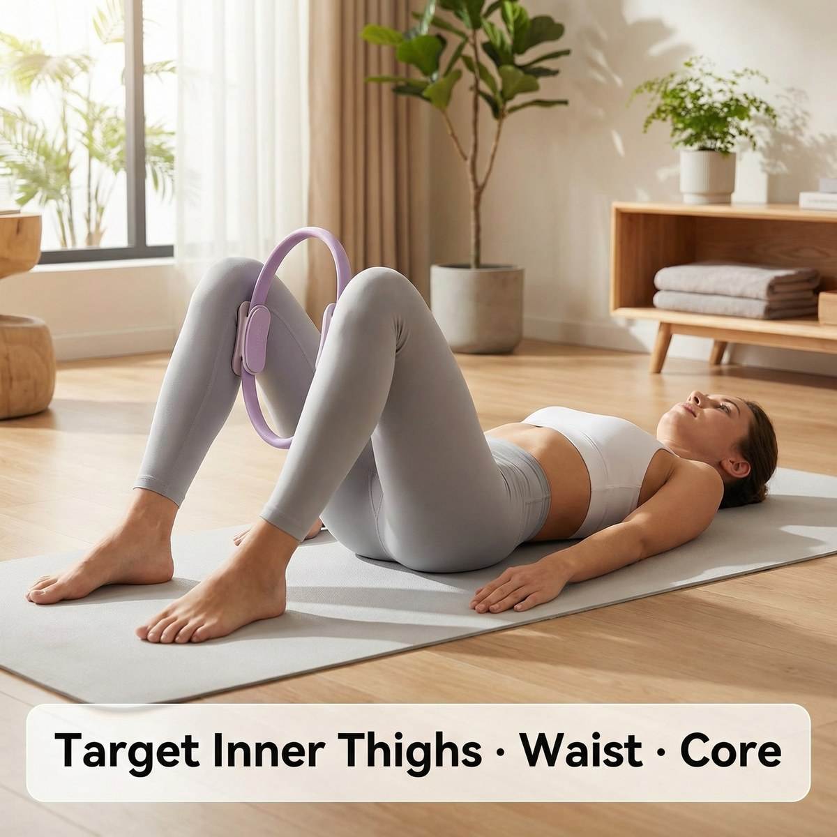 Pilates Yoga En Casa - Anillo de Pilates de 38 cm,