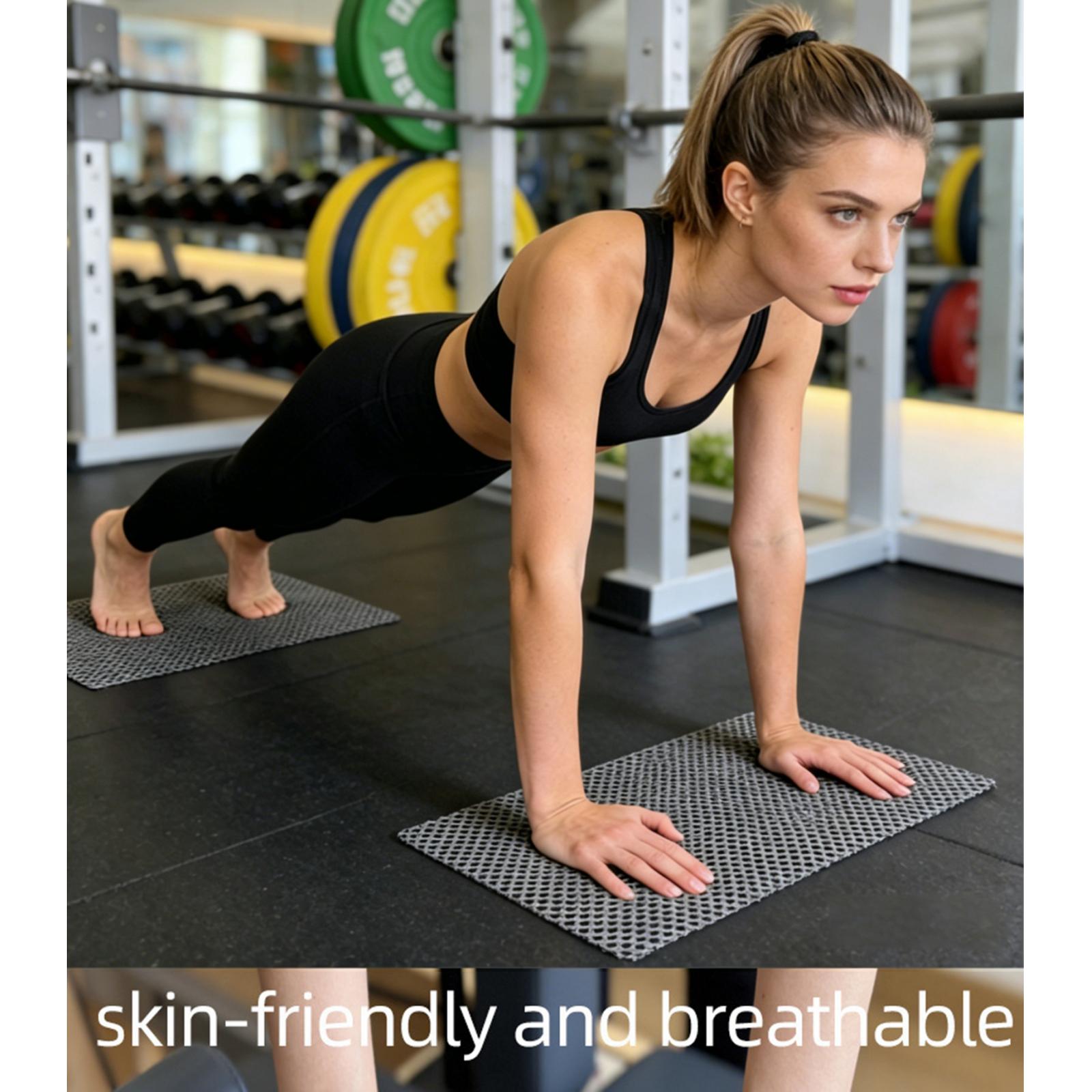 Pilates Yoga En Casa - Juego de 2 Alfombrillas Antideslizantes para