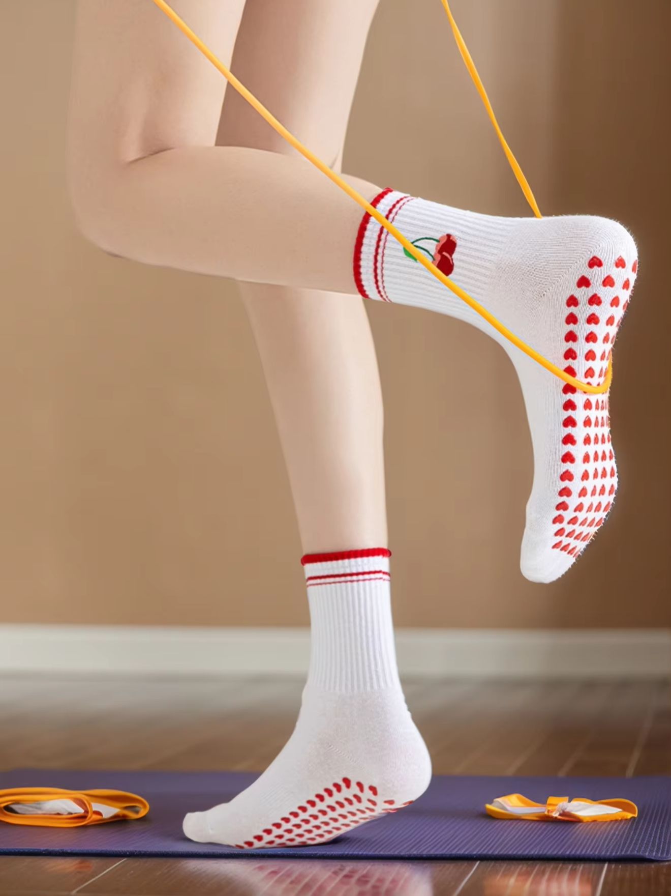 Pilates Is Yoga - 1 Par de Calcetines Profesionales de