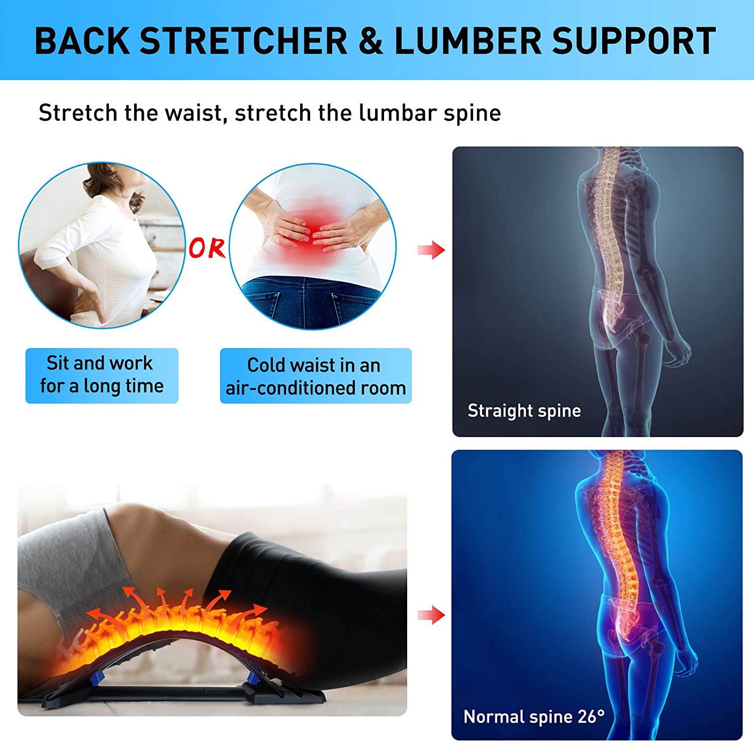 Banco de masaje magnético para - Posture Pole Corrector reseña y precio