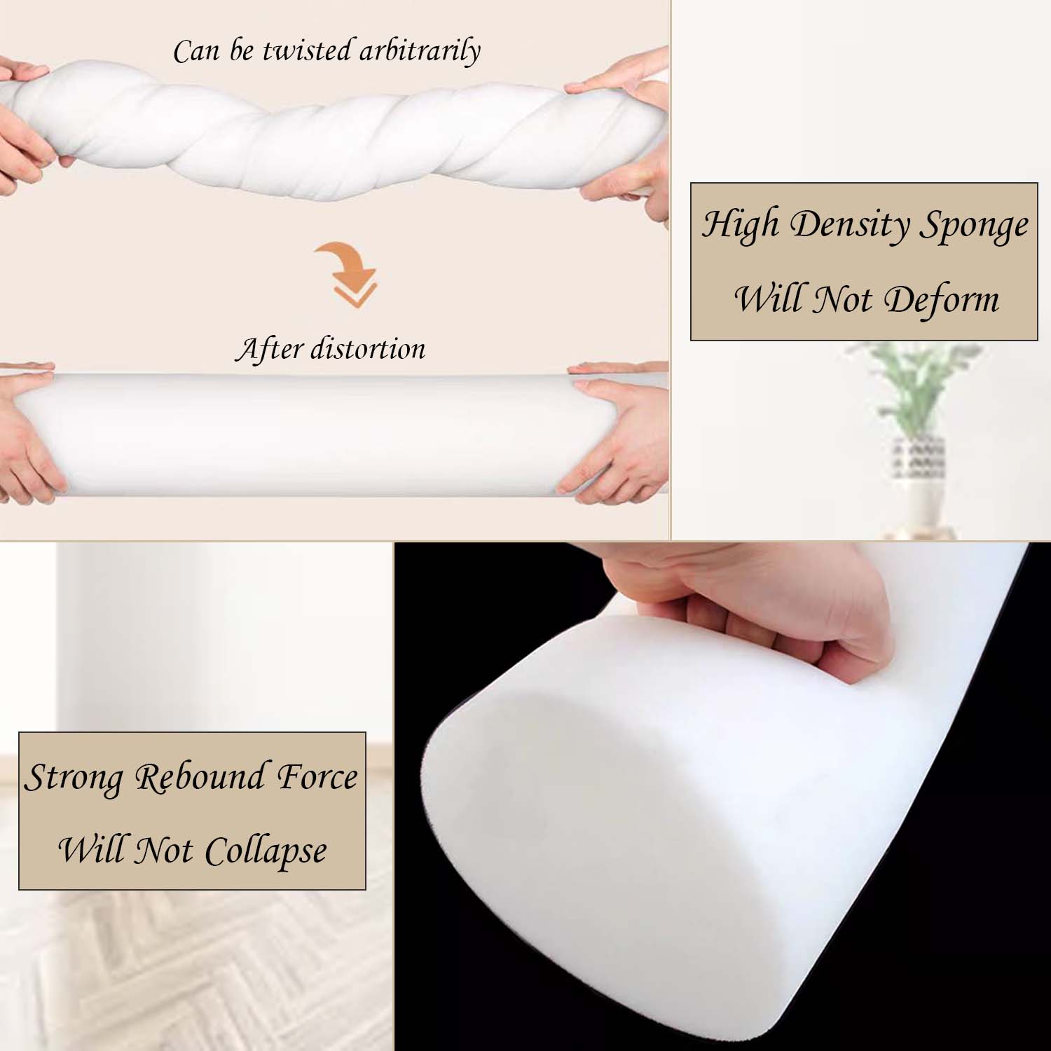 Almohada en rollo de espuma pa - Bolster Cushion Round reseña y precio