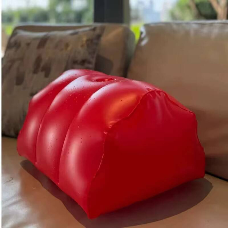 Almohada inflable de cuero PU, - Bolster Cushion Round reseña y precio