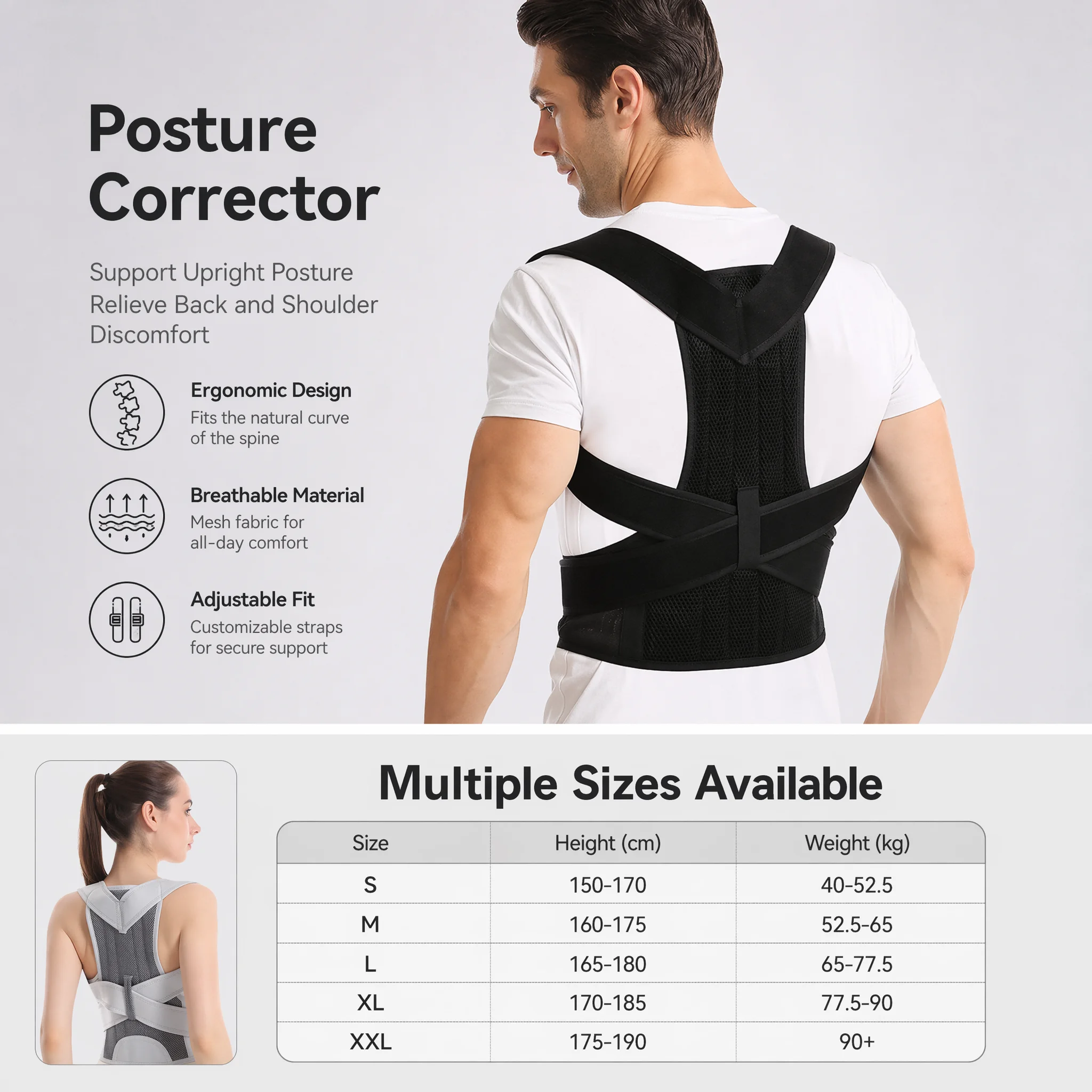 Corrector de Postura Ajustable - Posture Pole Corrector reseña y precio