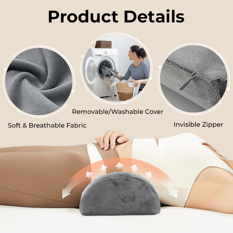 Almohada de media luna para ro - Bolster Cushion Round reseña y precio